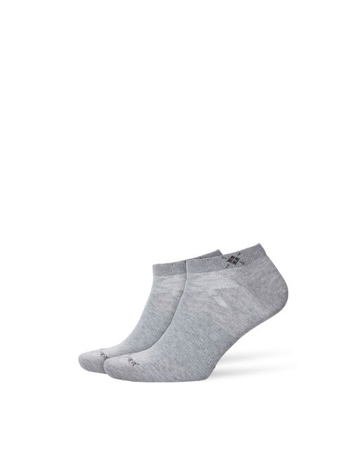 Pack de dos pares de calcetines de hombre Burlington tobilleros grises