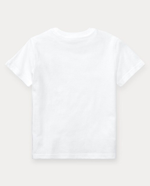 Camiseta básica de niño Polo Ralph Lauren en blanco