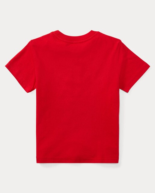 Camiseta básica de niño Polo Ralph Lauren en rojo
