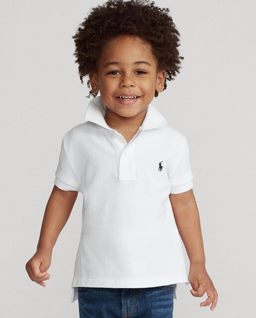 Polo de niño Polo Ralph Lauren en blanco