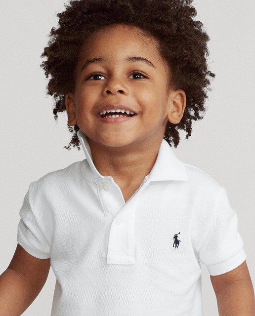 Polo de niño Polo Ralph Lauren en blanco