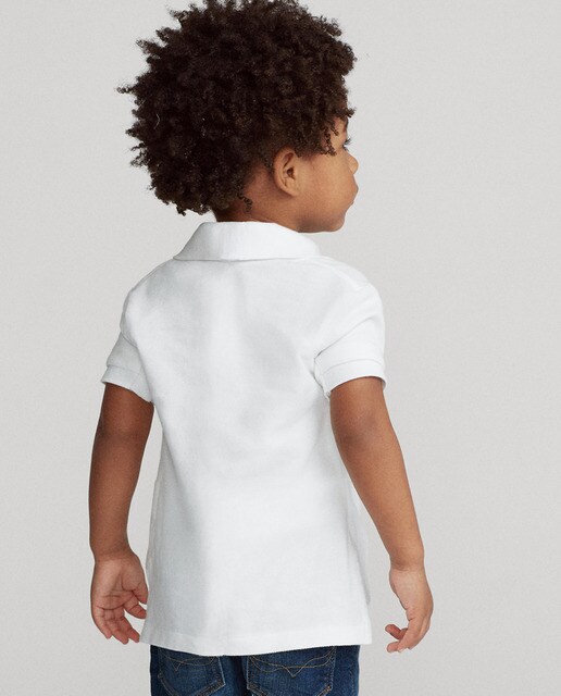 Polo de niño Polo Ralph Lauren en blanco
