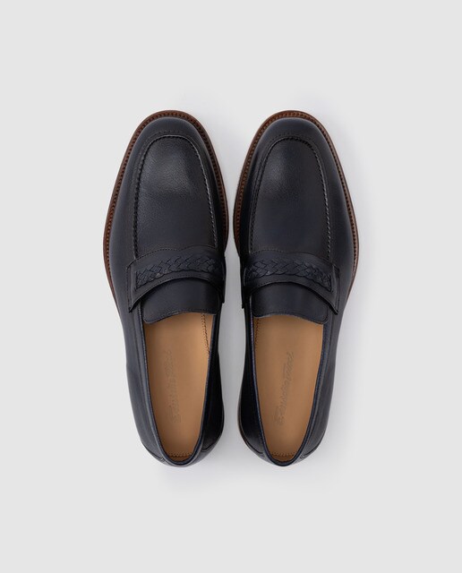 Mocasines de hombre Emidio Tucci de piel en azul