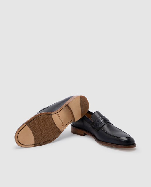 Mocasines de hombre Emidio Tucci de piel en azul
