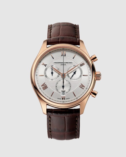 Reloj de hombre Frédérique Constant Classic FC-292MV5B4 cronógrafo de piel marrón