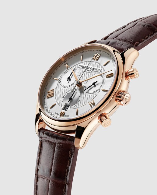 Reloj de hombre Frédérique Constant Classic FC-292MV5B4 cronógrafo de piel marrón