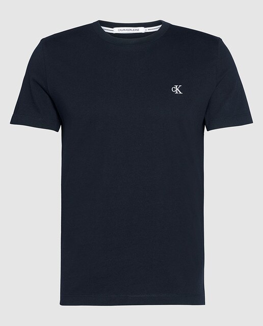 Camiseta de hombre en algodón orgánico negra de manga corta