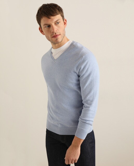 Jersey Essential de hombre con el cuello de pico