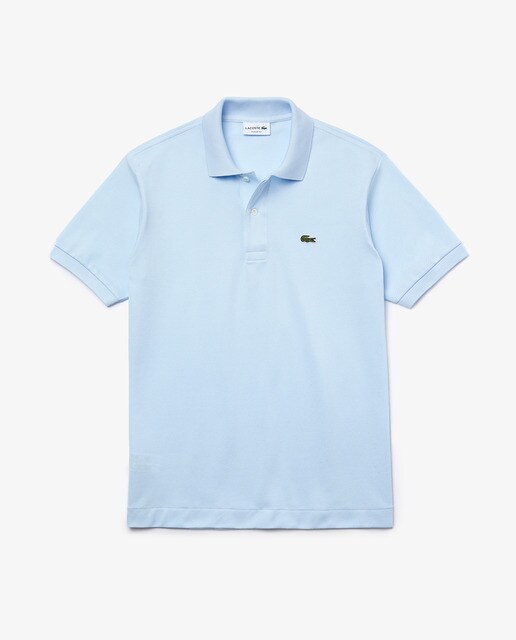 Polo de hombre Lacoste azul de manga corta