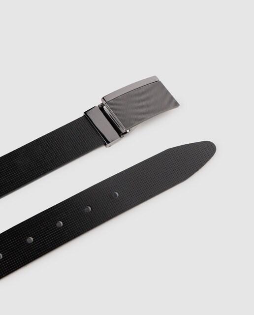 Cinturón de hombre Pierre Cardin clásico negro