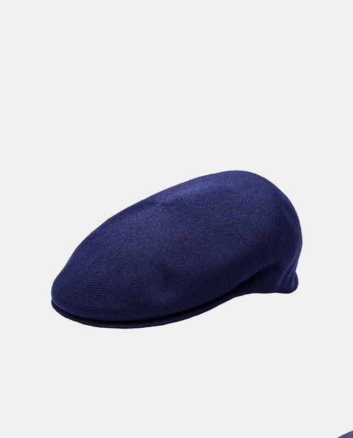 Gorra de punto azul de hombre
