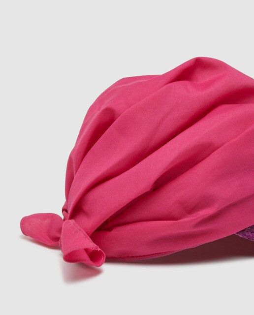 Gorra de mujer Seeberger de fibras naturales en rosa