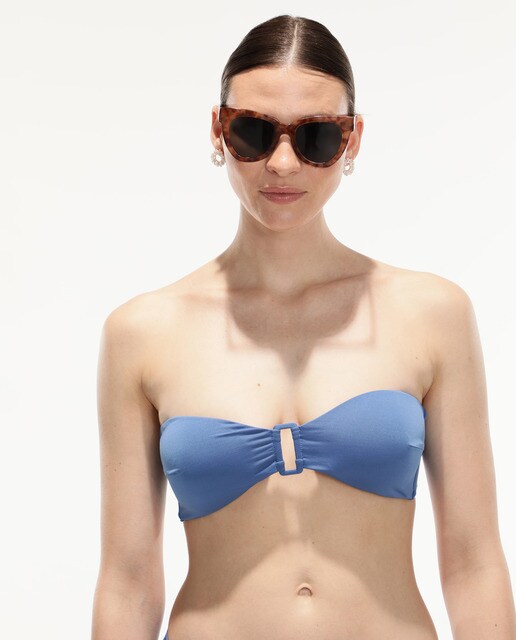 Top bandeau liso materiales reciclados