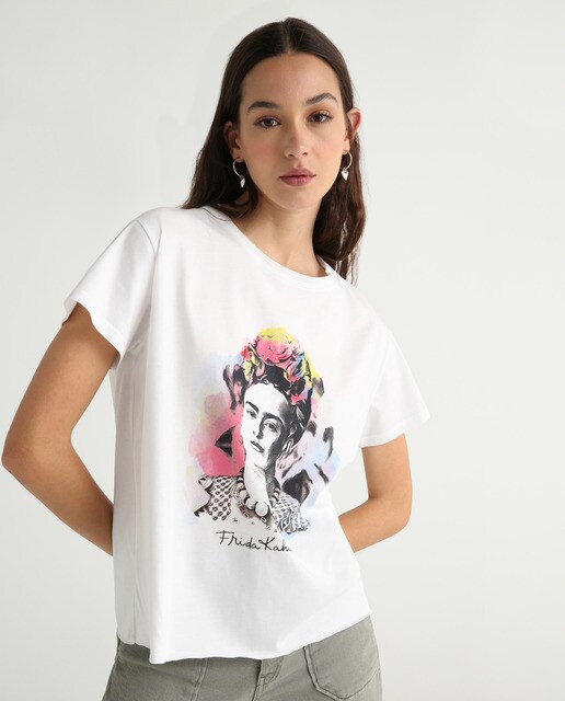 Camiseta de mujer Frida Khal de manga corta
