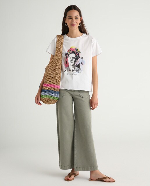 Camiseta de mujer Frida Khal de manga corta