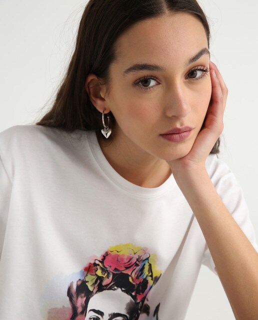 Camiseta de mujer Frida Khal de manga corta