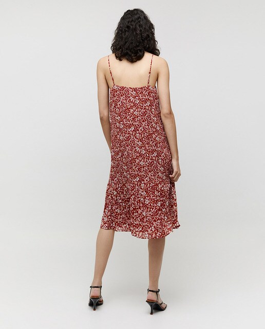 Vestido plisado tirantes