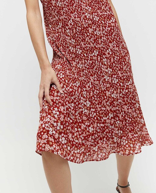 Vestido plisado tirantes