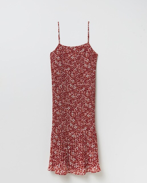 Vestido plisado tirantes
