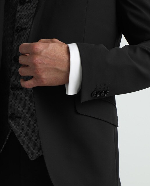 Traje de ceremonia de hombre regular negro