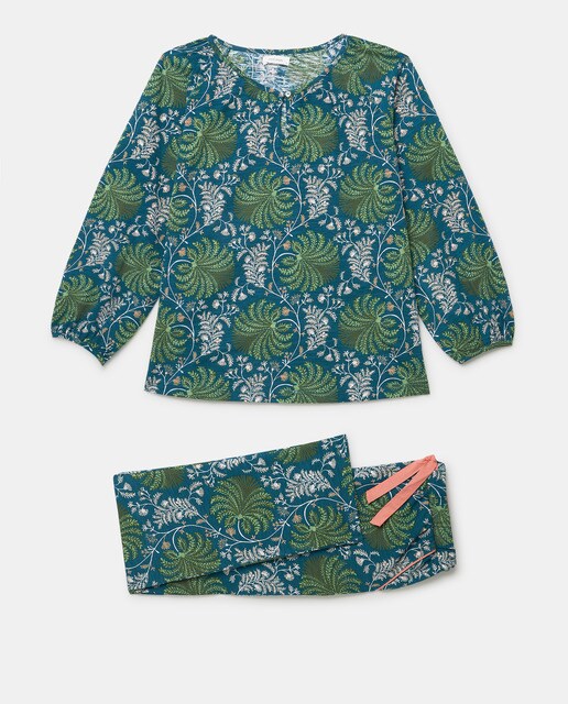 Pijama completo de mujer con estampado paisley