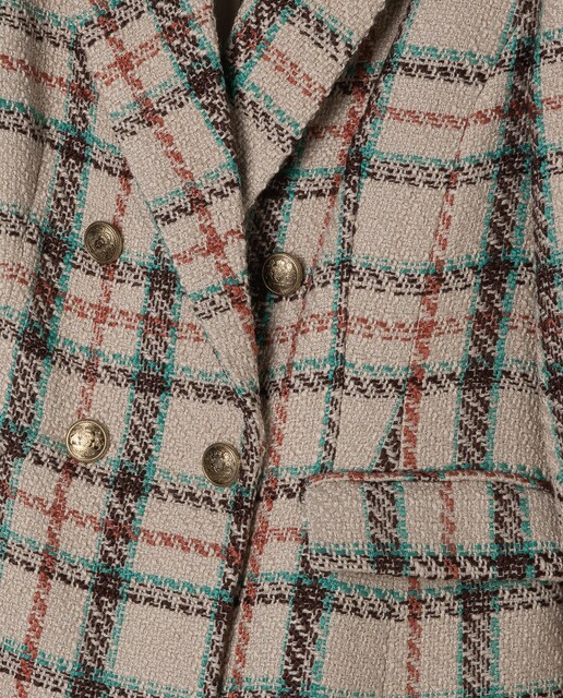 Blazer tweed cuadros