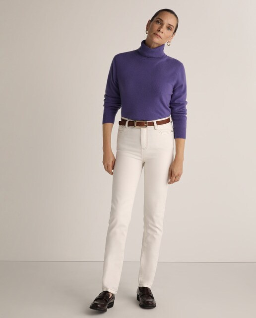 Jersey 100% cashmere cuello alto
