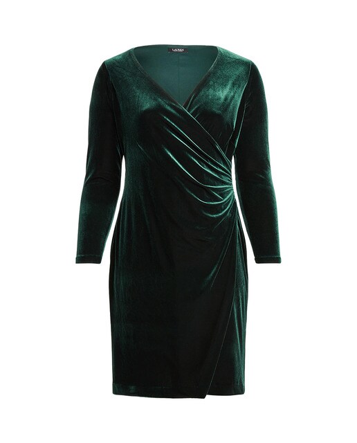 Vestido corto manga larga