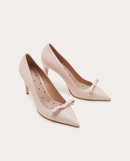 Zapatos de piel con lazo