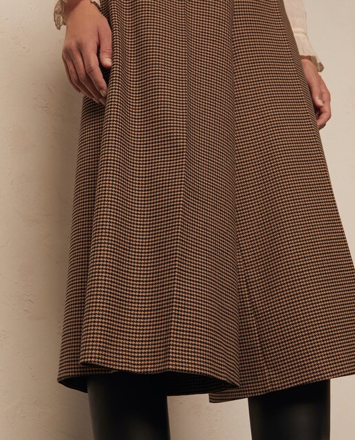 Pantalón culotte pata de gallo