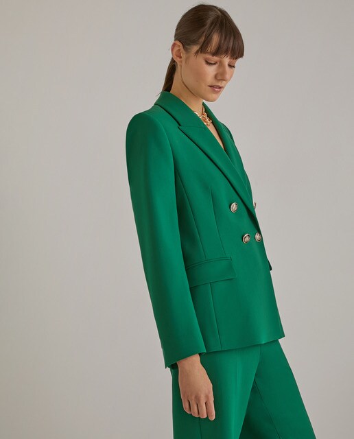 Blazer traje doble botonadura