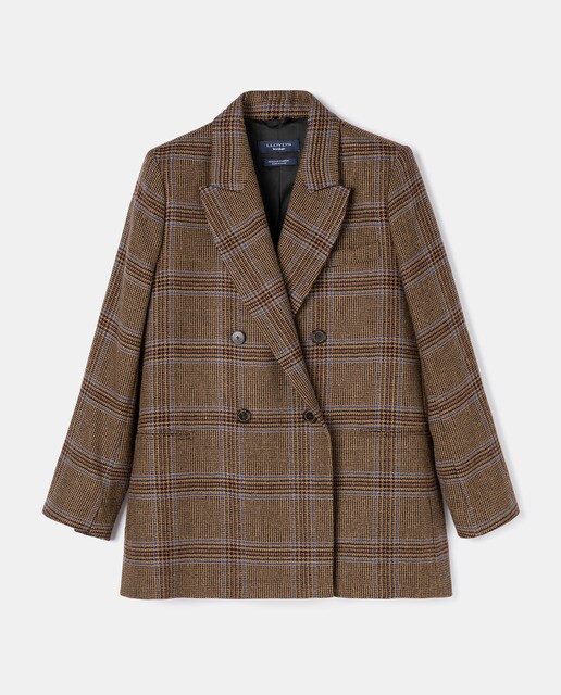 Blazer cuadros doble botonadura Boho Collection