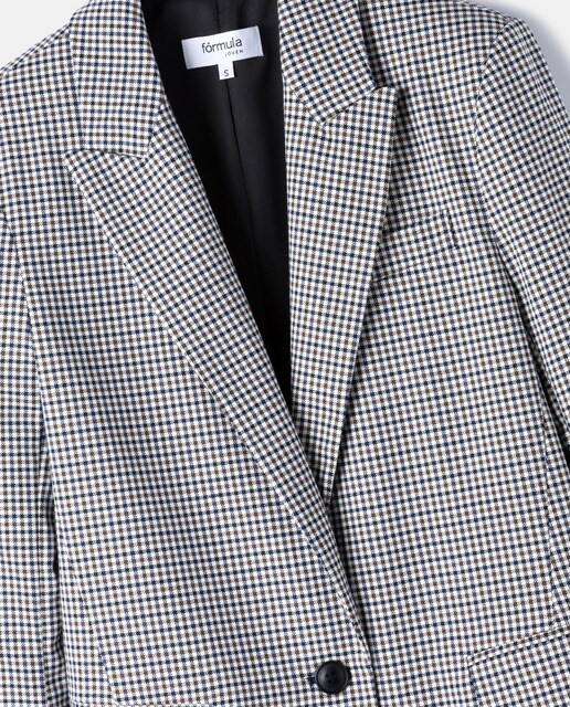 Blazer básico cuadros