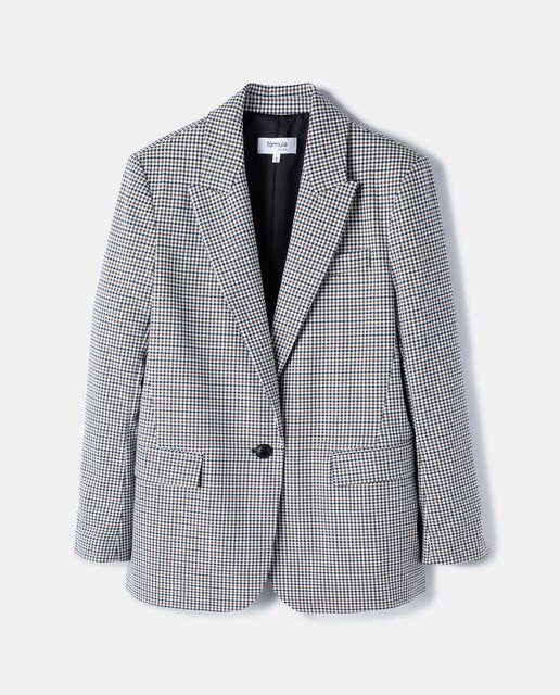Blazer básico cuadros