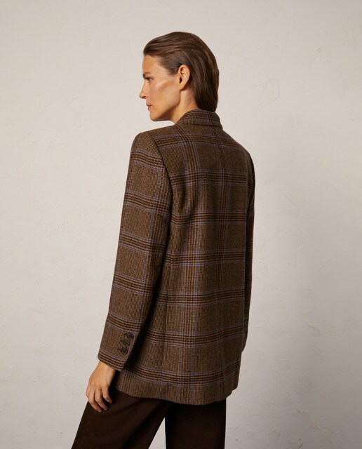Blazer cuadros doble botonadura Boho Collection