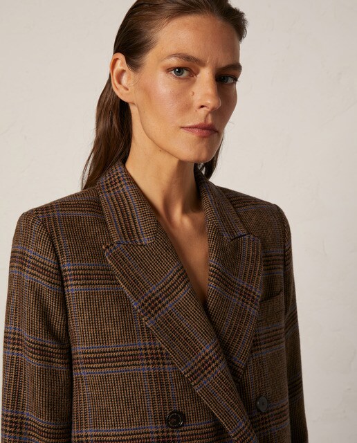 Blazer cuadros doble botonadura Boho Collection