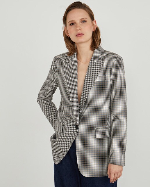 Blazer básico cuadros