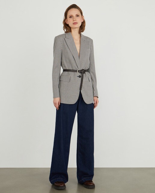 Blazer básico cuadros