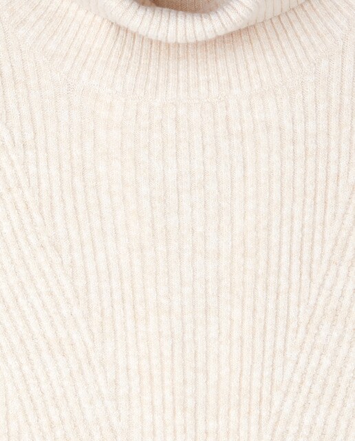 Jersey largo de mujer con cuello cisne