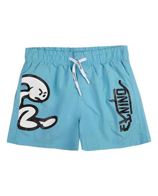 Bañador de niño con bolsillo trasero claro