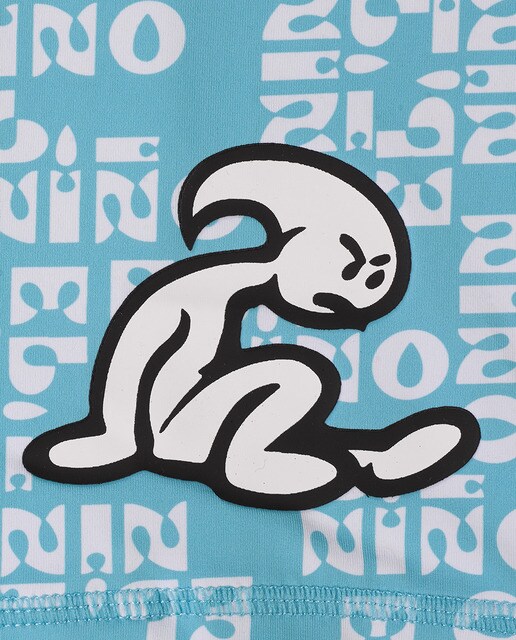 Bañador de niño en color azul con logo