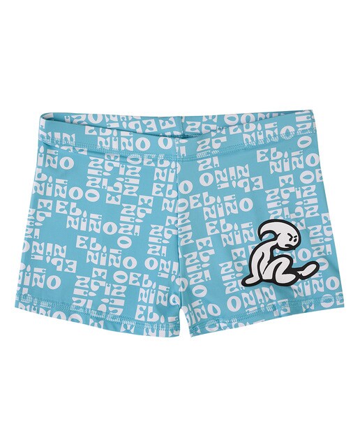 Bañador de niño en color azul con logo