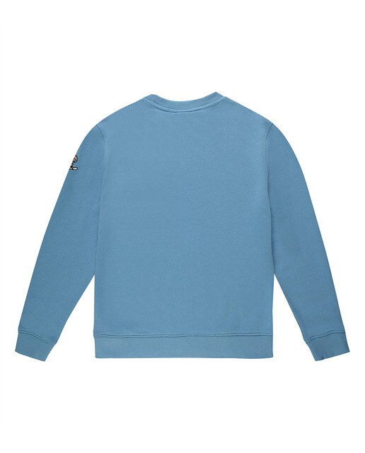 Sudadera de niño con cuello redondo en color azul