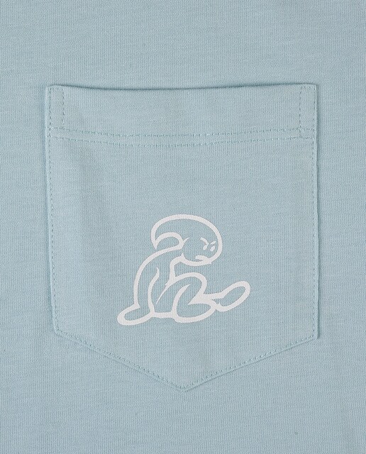 Camiseta de niño con cuello redondo cielo