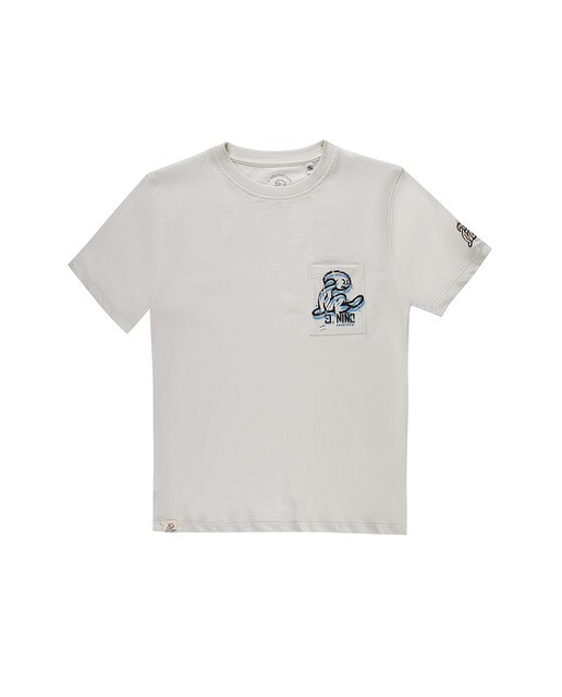 Camiseta de niño con cuello redondo