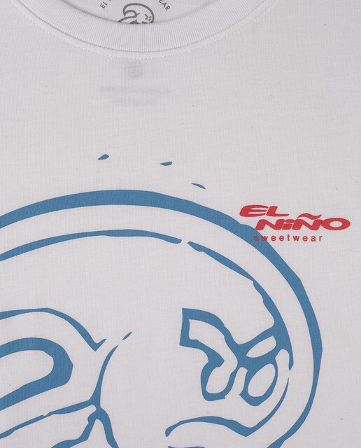 Camiseta de niño con cuello redondo en color