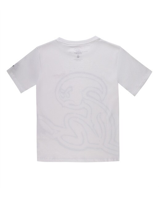 Camiseta de niño con cuello redondo en color
