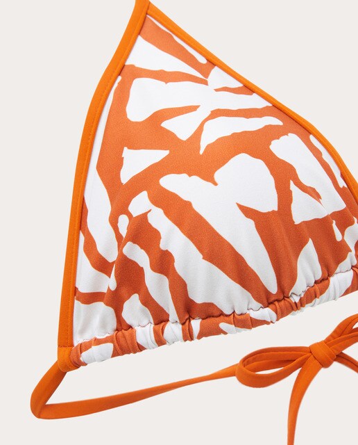 Top bikini de triángulo y braguita bikini