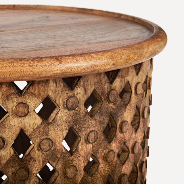 Mesa auxiliar de madera de mango Surat El Corte Inglés