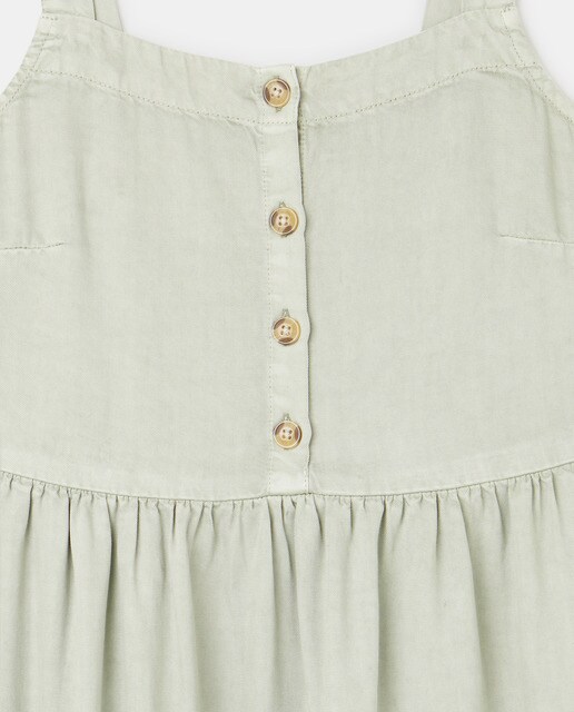 Vestido de tirantes con volante
